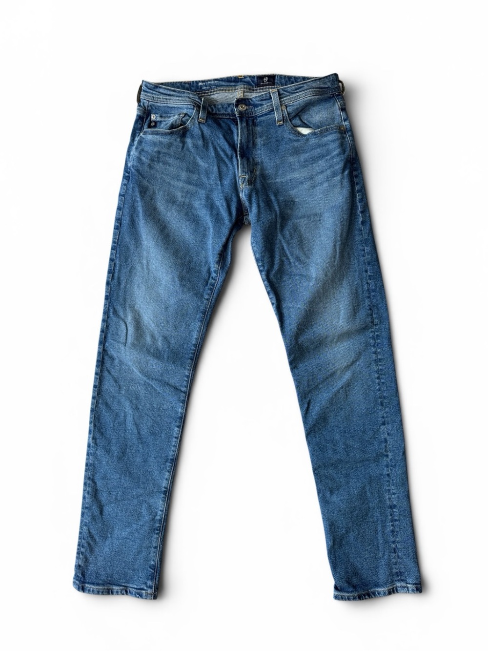 Adriano Goldschmied mens 31x32 Tellis modern slim light wash denim blue jeans